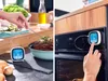 Two images showing a kitchen thermometer being used to check the temperature of food. Náhled obrázku produktu