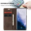 OnePlus 7 Pro Pouzdro, RetroPolyuretanKožené Pouzdro, Kapsy Náhled obrázku produktu 5