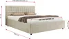 MKS MEBLE Polsterbett Doppelbett PAVO CLASSIC Bett mit Produktbild-Vorschau 6