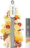 A zester is shown with various citrus fruits, berries, and spices, suggesting its use in food preparation. Anteprima dell’immagine prodotto