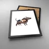 Gerahmtes Poster - Schwarzer Rahmen - Kind Hund Bild - Produktbild-Vorschau 3