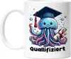 Quallifiziert Qualle Abschluss Tasse Weiß - Qualifikation Produktbild-Vorschau 1