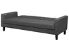 BELIANI 3-Sitzer Sofa Dunkelgrau Stoffbezug Gesteppt mit Produktbild-Vorschau 6