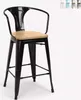Hoher barhocker industrielles design bar küche Steel Wood Produktbild-Vorschau 6