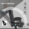 Vinsetto Bürostuhl mit Massagefunktion, PC-Stuhl mit Liege- Produktbild-Vorschau 5
