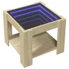 vidaXL Table basse LED Chêne Sonoma 53x53x45 cm Matériau Voir les images du produit 3