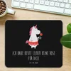 Mr. & Mrs. Panda Mauspad Einhorn Dame - Schwarz - Geschenk, Produktbild-Vorschau 2