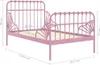 vidaXL Ausziehbett Rosa Metall 80x130/200 cm Produktbild-Vorschau 6