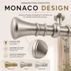1-läufig 160 cm Antikgold Metall Gardinenstange Produktbild-Vorschau 6