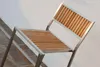 ALEOS. 4 Stück Edelstahl TEAK Barhocker Barsessel Produktbild-Vorschau 3