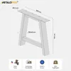 Gambe per tavolo MetaloPro Thusia Lite Extreme A – 2 gambe Anteprima dell’immagine prodotto 3