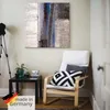 ARTland Leinwandbild Blau-silber Abstrakt I Größe: 30x30 cm Produktbild-Vorschau 5