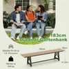 COSTWAY Panca da giardino a 3 posti resistente alle Anteprima dell’immagine prodotto 3