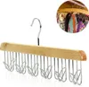 Naturfarbener Holz Gürtelbügel - 12 Haken - Hangerworld Produktbild-Vorschau 1