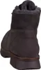 The back view of a dark gray winter boot with fur lining. Produktbild-Vorschau