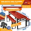 KESSER® Bierzeltgarnitur 3-teilig mit 2x Bierbänke & 1x Produktbild-Vorschau 2