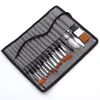18pcs/Set Acrylpinsel Pinsel mit Aufbewahrungsbeutel DIY Produktbild-Vorschau 6
