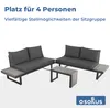 osoltus Aluminium Lounge Set Sofa Ecklounge Gartenlounge Produktbild-Vorschau 5