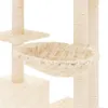 vidaXL Arbre à chat avec colonnes à griffer en sisal Crème Voir les images du produit 6