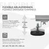 Diagram showing features and dimensions of a drainage channel. Náhľad obrázku produktu