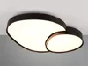Plafon LED niestandardowy z pilotem RISE czarno-biały 51W Podgląd zdjęcia produktu 6