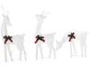 BELIANI Outdoor LED Weihnachtsbeleuchtung Weiß Metall Produktbild-Vorschau 1