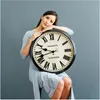 Newgate Battersby Wanduhr in Schwarz Produktbild-Vorschau 5