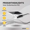 ENOVALITE LED Solar-Straßenleuchte 4300 lm kaltweiß schwarz Produktbild-Vorschau 14