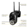 A black security camera with dual antennas, labeled with its features. Anteprima dell’immagine prodotto