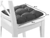 Stuhlkissen 4er Set | Sitzkissen Kord dunkelgrau 38 x 38 x Produktbild-Vorschau 9