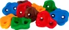 A collection of colorful climbing holds arranged on a white background. Produktbild-Vorschau