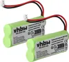 vhbw 2x Akku kompatibel mit Audioline DECT 5015 schnurlos Produktbild-Vorschau 1