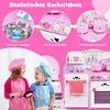 Kinderküche Spielküche aus Holz mit Spielzubehör, Produktbild-Vorschau 2