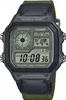 A close-up, front-facing studio shot of a Casio digital watch. Produktbild-Vorschau