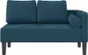 vidaXL chaise longue con cuscino in velluto blu Anteprima dell’immagine prodotto 3