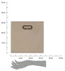 Box / Krabice do regálu 31x31cm hladký béžový tmavý Náhled obrázku produktu 6
