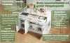 Sweiko Grand îlot de cuisine 120 x 60 x 90,5 cm, 3 tiroirs Voir les images du produit 10