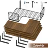 An arrangement of shelves and hardware, presented as a product display. Produktbild-Vorschau