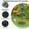 COSTWAY Vogeltränke mit Solarleuchte, Blumentopf, Produktbild-Vorschau 6
