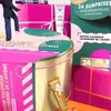A collection of Sephora advent calendars and beauty products arranged in a festive, gift-like display. Produktbild-Vorschau