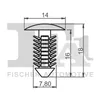 5x FA1 Clip Zier- / Schutzleiste 21-10001.5 für CITROËN Produktbild-Vorschau 2