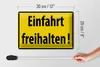 Blechschild Einfahrt freihalten, 30 x 20 cm, Blechschilder Produktbild-Vorschau 6