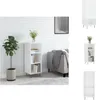 vidaXL Sideboard Hochglanz-Weiß 34,5x32,5x90 cm Produktbild-Vorschau 1