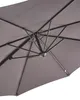 BELIANI Ampelschirm Dunkegrau Polyester Rund ⌀ 300 cm Produktbild-Vorschau 6