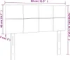 LED Kopfteil Schwarz 80x5x78/88 cm Stoff Produktbild-Vorschau 6