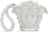 A white Medusa head sculpture with a Greek key pattern bracelet. Náhled obrázku produktu