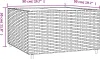 vidaXL Garten-Couchtisch Quadratisch Schwarz 50x50x30 cm Produktbild-Vorschau 7