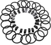 20 Stück Gardinenringe mit Clips 38mm Metall Vorhangring Produktbild-Vorschau 1