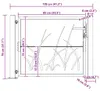 vidaXL Gartentor 100x75 cm Cortenstahl Gras-Design Produktbild-Vorschau 8
