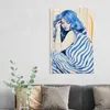 DEQOART Glasbild Echtglas 60x90 cm 'Blaue Stille' Wandbild Produktbild-Vorschau 3